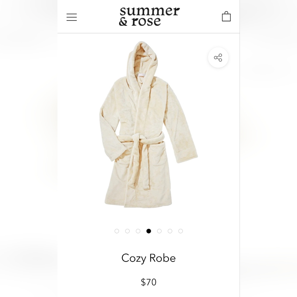 New with Tags Summer & Rose Robe Size XS/S